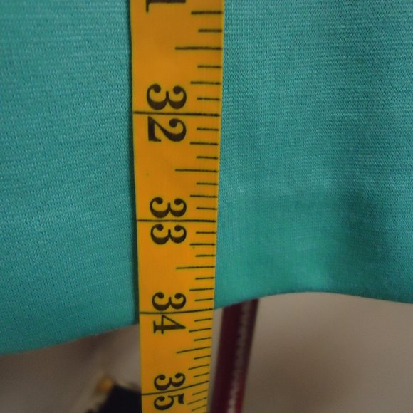 Just Taylor Size 4 Turquoise and Green Cowl Neck Mini Dress - Picture 8 of 9